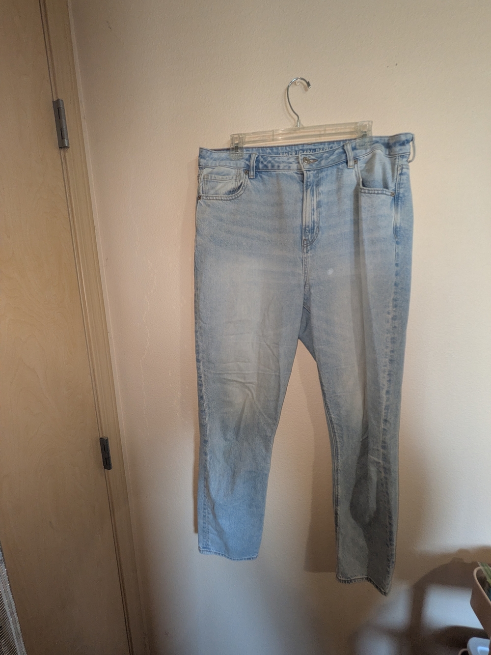 American Eagle Outfitters Light Wash Straight Jeans